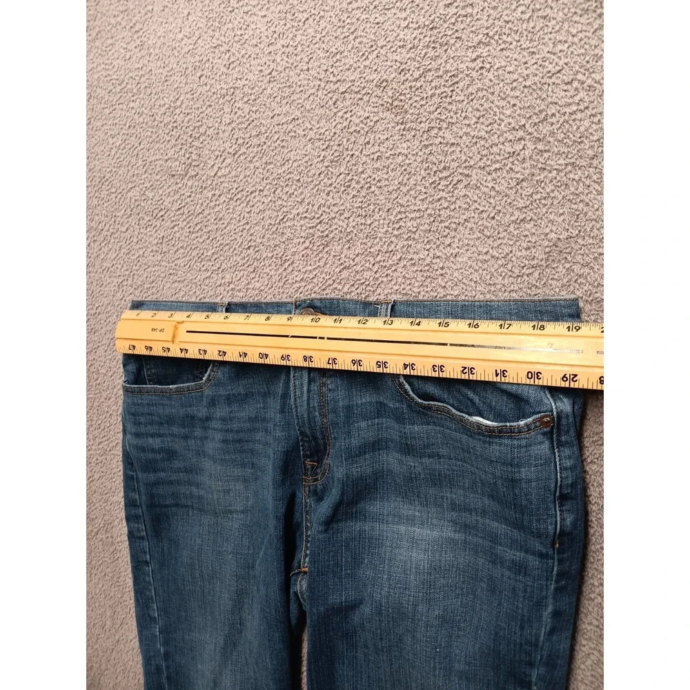 Lucky Brand 221 Straight Jeans‎ Men 38x32 Blue Medium Wash Faded Whiskered